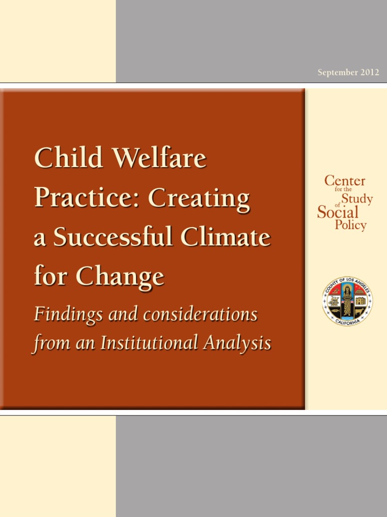Child Welfare Practice Creating A Successful Climate For Change | PDF ...