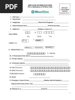 Emlpoyee Information Form