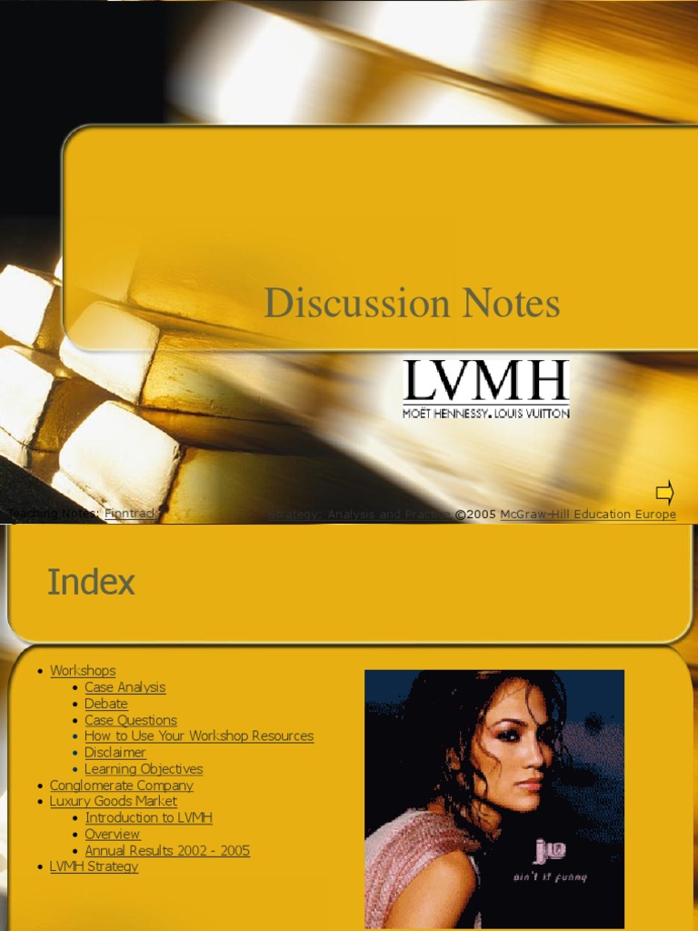Solved Case Study: Louis Vuitton Moet Hennessy (LVMH) LVMH