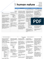 Human Nature Pacing Calendar