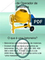 Curso de Operador de Betoneira