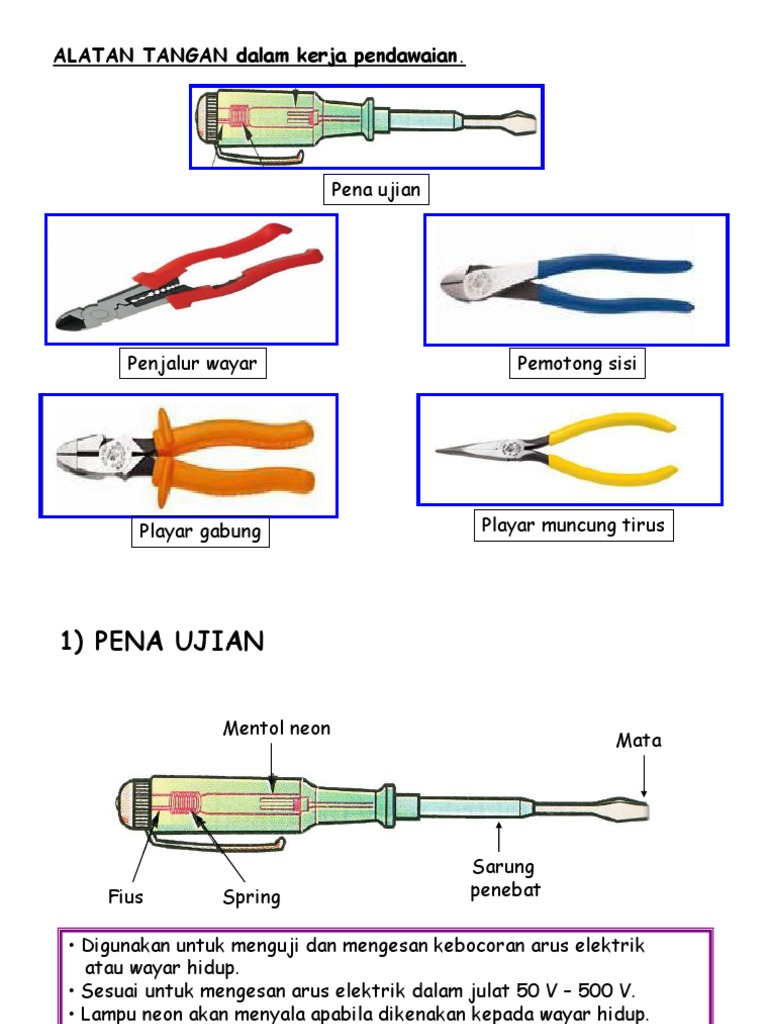 Elektrik Ting 1 Alatan Tangan Pdf