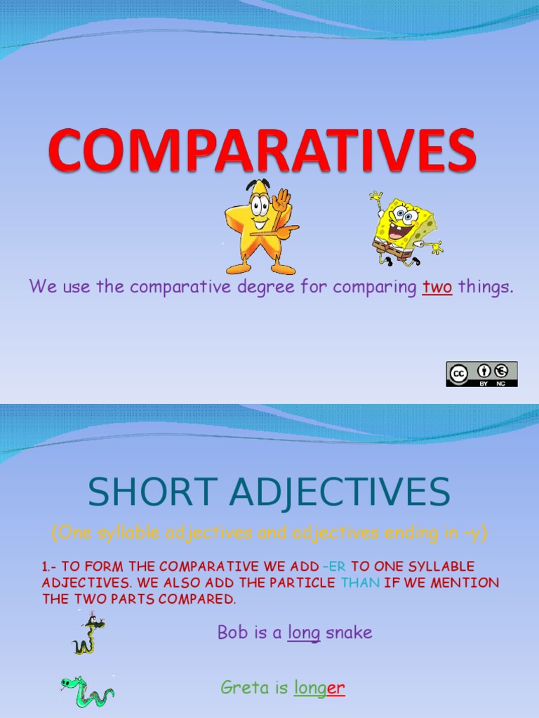 Powerpoint-Comparatives Short Adjectives | PDF