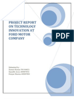 Project Report on Technology Innovation at Ford Motor Company