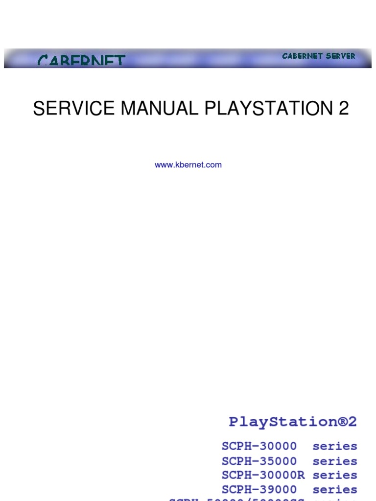 Playstation Service Manual PDF PDF Inventory Electricity