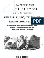 Tommaso Vincenzo Pani - Della Punizione Degli Eretici e Del Tribunale Della Santa Imquisizione - 1795