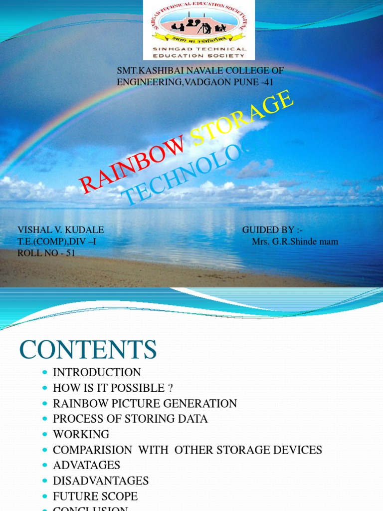 Rainbow Technology for Data Storage | PDF | Image Scanner | Usb Flash Drive