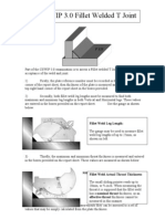 CSWIP 3.0 Practical Fillet Welded T Joint Instruction Sheet