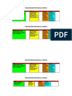 Tabla de Ejercicios para La 3º Semana 3