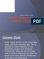 Conventions of Music Videos