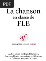 La Chanson en Classe de Fle Documents Complementaires