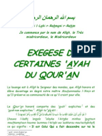 Exegese de Certaines Aya Du Qouran