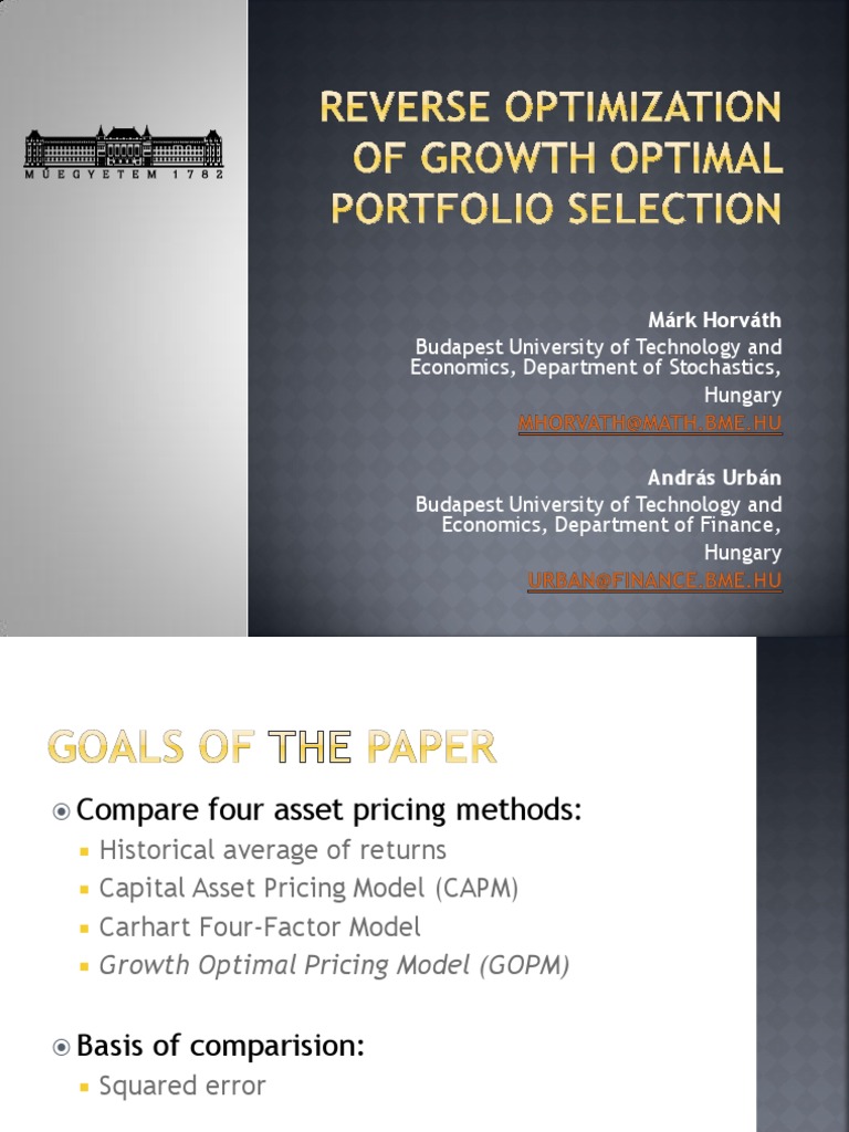 Compare Asset Pricing Models | PDF | Portfolio (Finance) | Capital ...