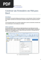 Construir Um Formulario em VBA para Excel