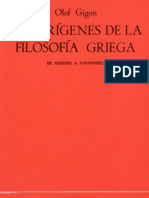 Gigon Olof-Los Origenes de La Filosofia Griega -De-Hesiodo-A-Parmenides