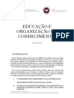 Educação e Organização Do Conhecimento