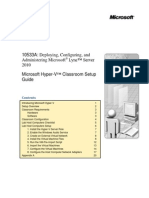 10533A: Deploying, Configuring, and Administering Microsoft Lync™ Server 2010 Microsoft Hyper-V ™ Classroom Setup Guide