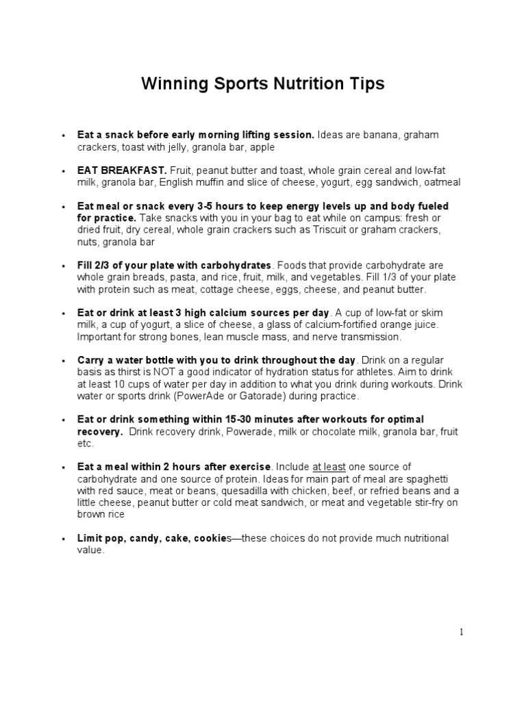 Camp Nutrition Info PDF Juice Diet & Nutrition