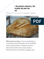 10 Recetas de Panes Caseros