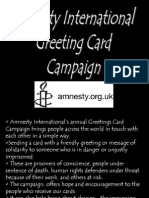 Amnesty International Greeting Card Campaign