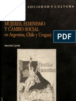 Mujeres, Feminismo y Cambio Social en Argentina, Chile y Uruguay