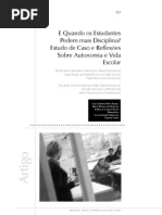 E Quando Os Estudantes Pedem Mais Disciplina