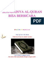 Seandainya Quran Bisa Berbicara