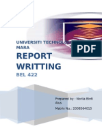 What is Report Writing