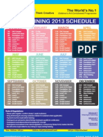 2013 Instructor Training Schedule