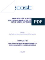 BestPractiseGuideline to CFD simulation of flow in urban environment