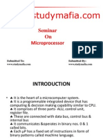 Seminar On Microprocessor: Submitted To: Submitted by