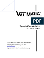 Dynamic characteristics of check valves