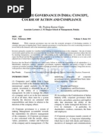 Download CORPORATE GOVERNANCE IN INDIA CONCEPT COURSE OF ACTION AND COMPLIANCE by isisrhode SN12953300 doc pdf