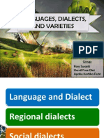 Languages, Dialects, and Varieties