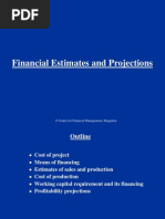 Chapter 6 Financial Estimates and Projections