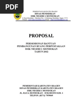 Contoh Proposal Permohonan Bantuan Alat Bengkel Barisan Contoh