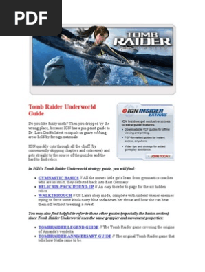 Tomb raider underworld video walkthrough