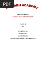 Banking Management System