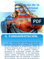 Plan de Trabajo de La Festividad Patronal