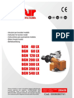 BGN 60 LX V-Use and Maintenance Manual (De-En-Es-Fr-It)