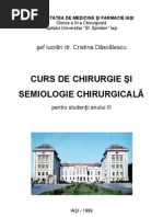 Curs de Chirurgie Și Semiologie Chirurgicală (Cristina Dăscălescu) Iași, 1999