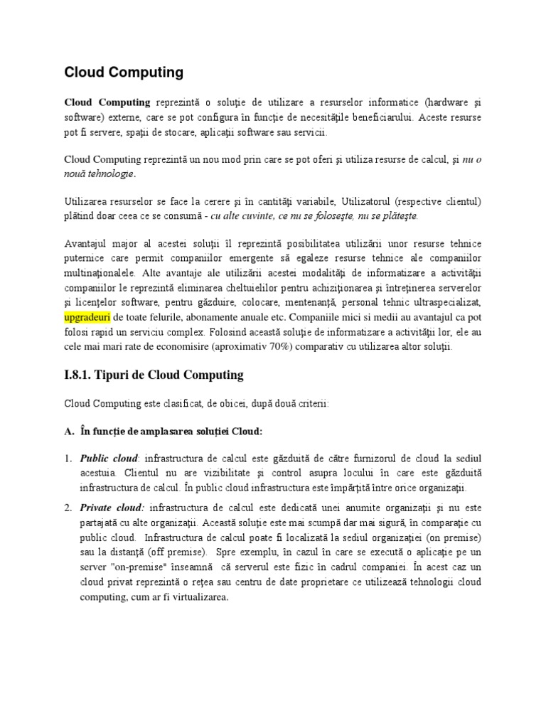 Cloud Computing | PDF