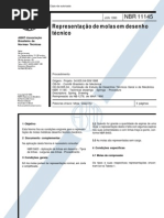 NBR 11145;1990 - Representação de molas em desenho técnico