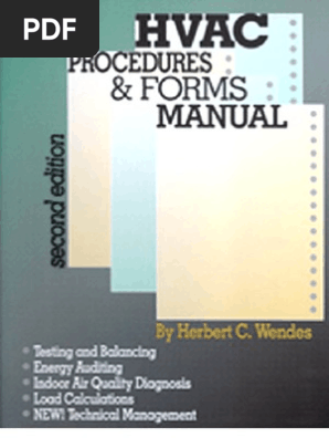 HVAC Procedures Forms Manual