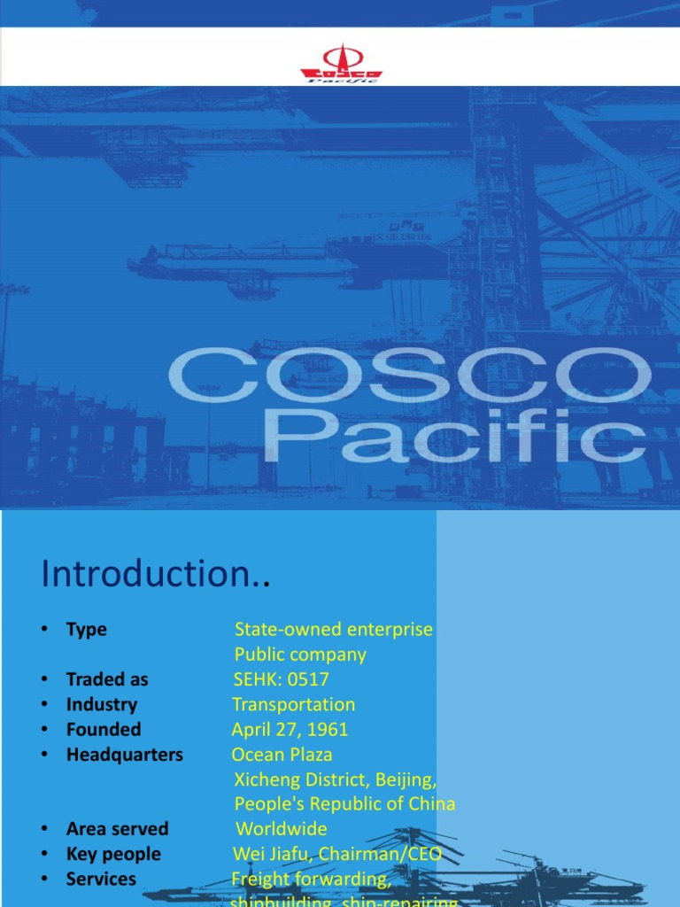 COSCO | PDF | Ships | Oil Tanker