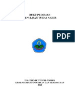 Sudah Revisi Akhir (FINAL) Pedoman Penulisan Laporan Tugas Akhir Poltek 2012