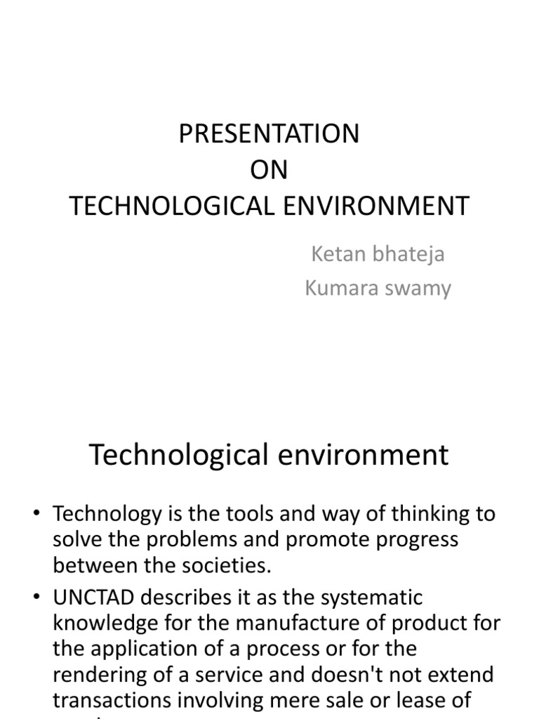 Understanding Technological Environment | PDF | Patent | Royalty Payment