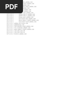 Adobe Cs6 Hosts File
