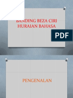 Banding Beza Ciri Huraian Bahasa