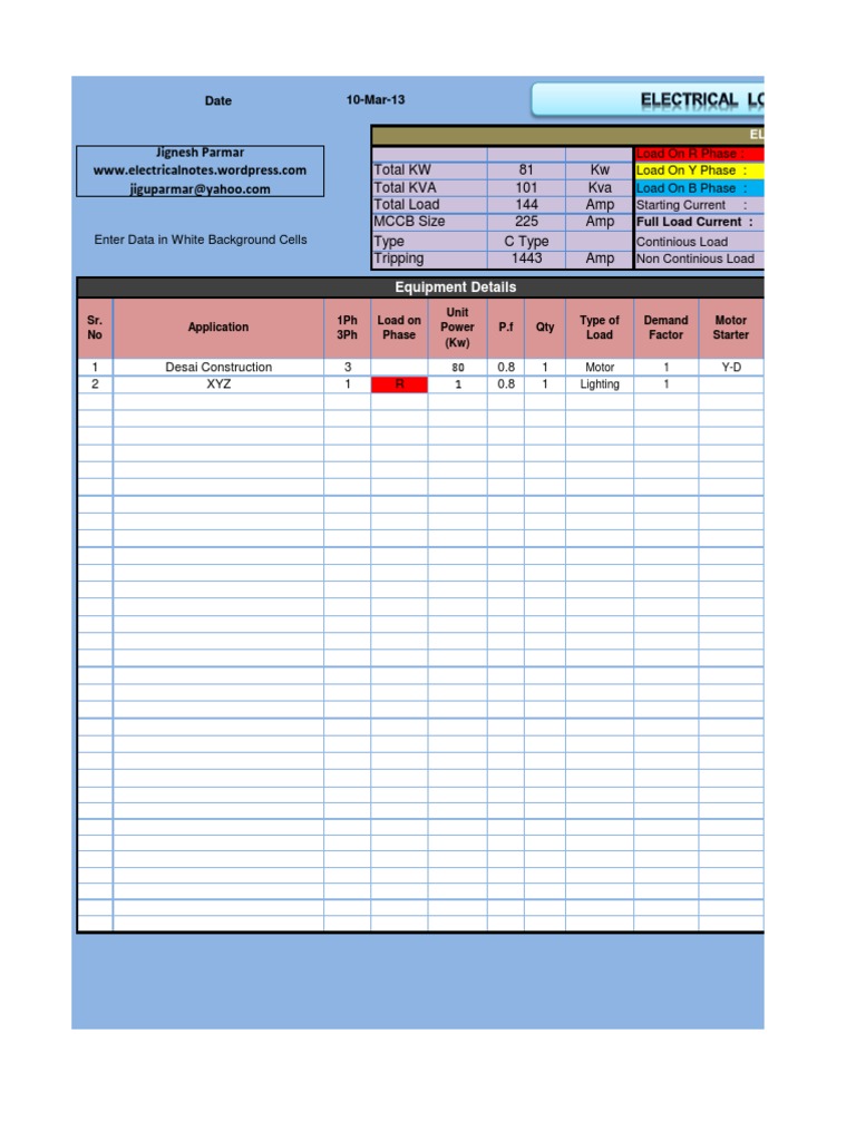 (9)Electrical Load Calculation & Energy Consumption(26.11.12). Kilowatt Hour Voltage